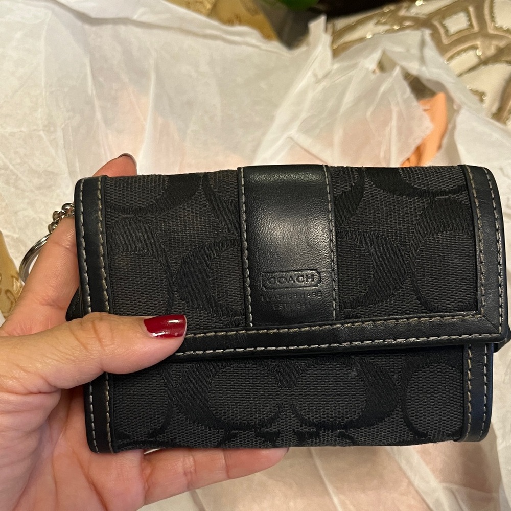 Coach Black Signature Women's Wallet